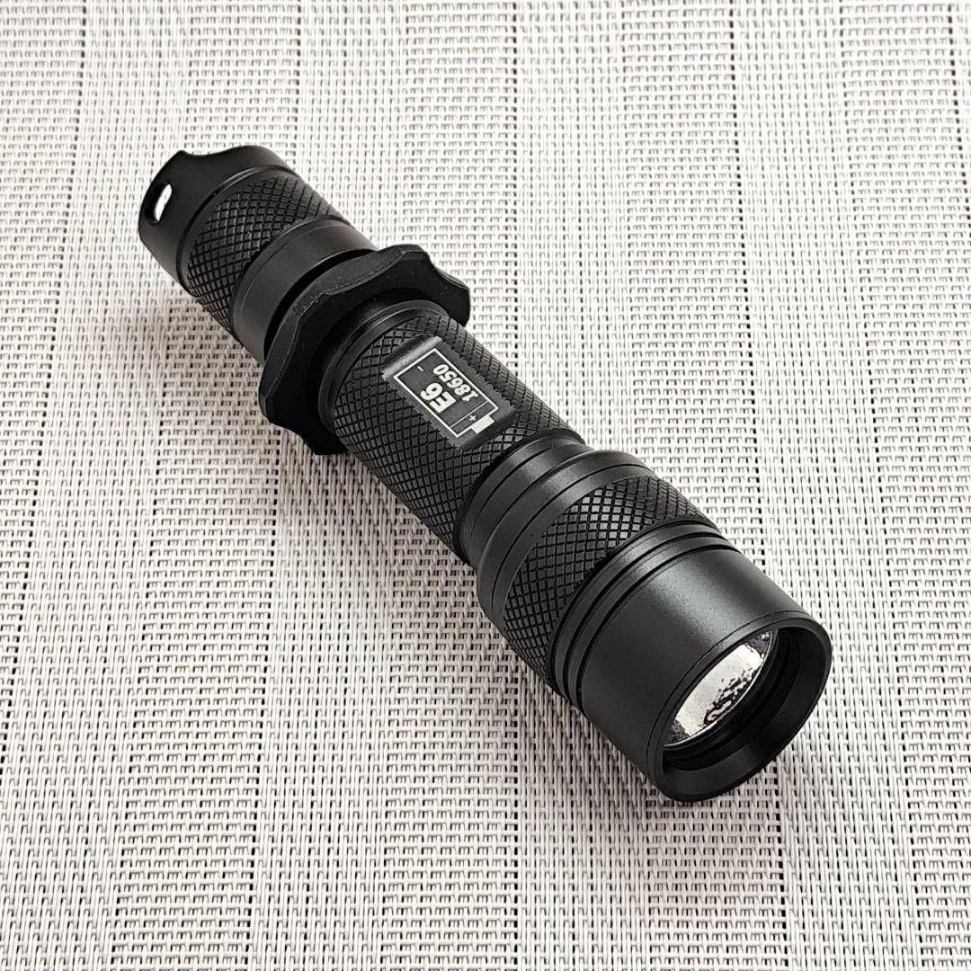 18650充電池対応 P60系モジュールホスト＋電球色LEDモジュール