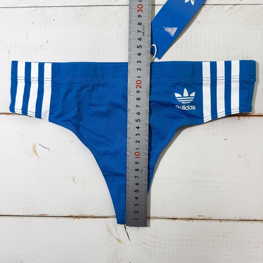 adidas アディダス インナー Tバック Blue/Black 海外S