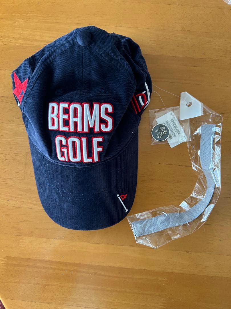 新品未使用☆BEAMS GOLF ネイビーキャップ