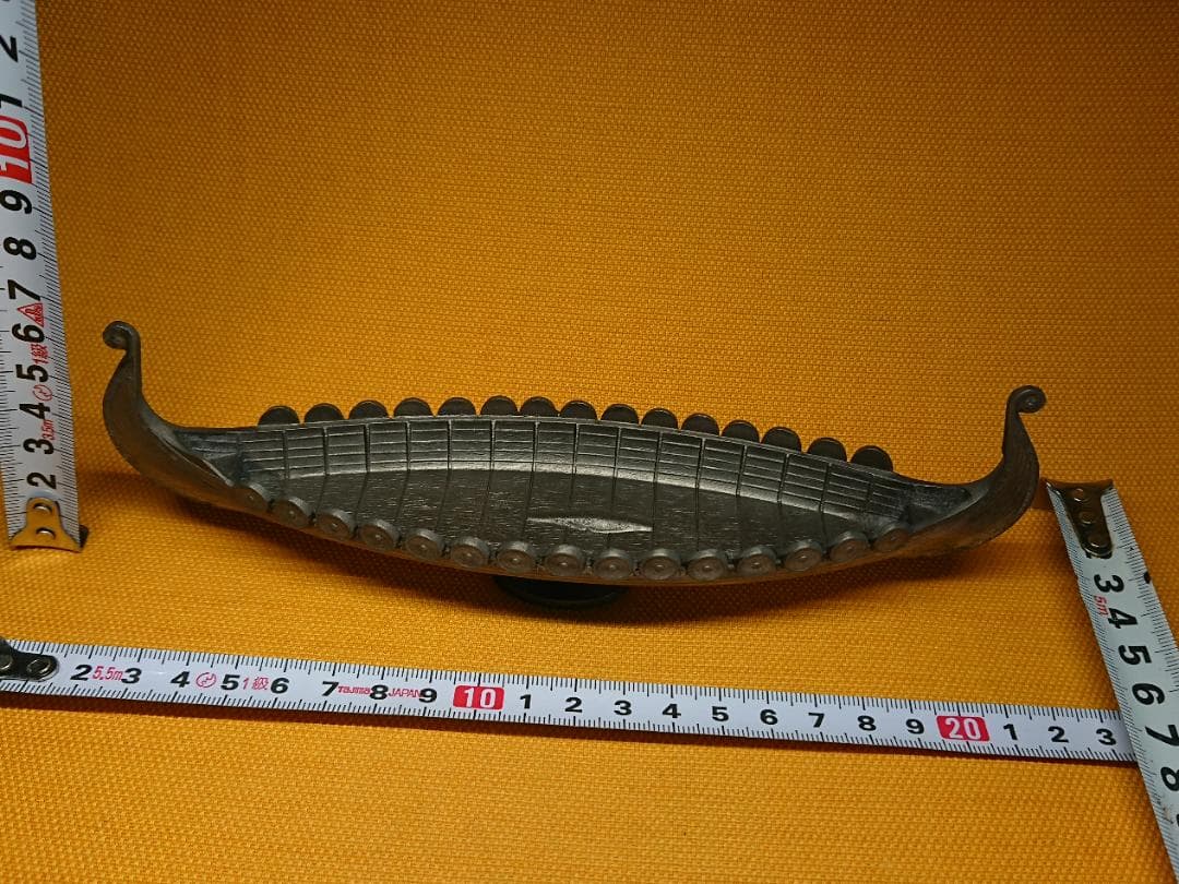 船　金属　北欧　バイキング　置物　インテリア　工芸品　美術品　A2947