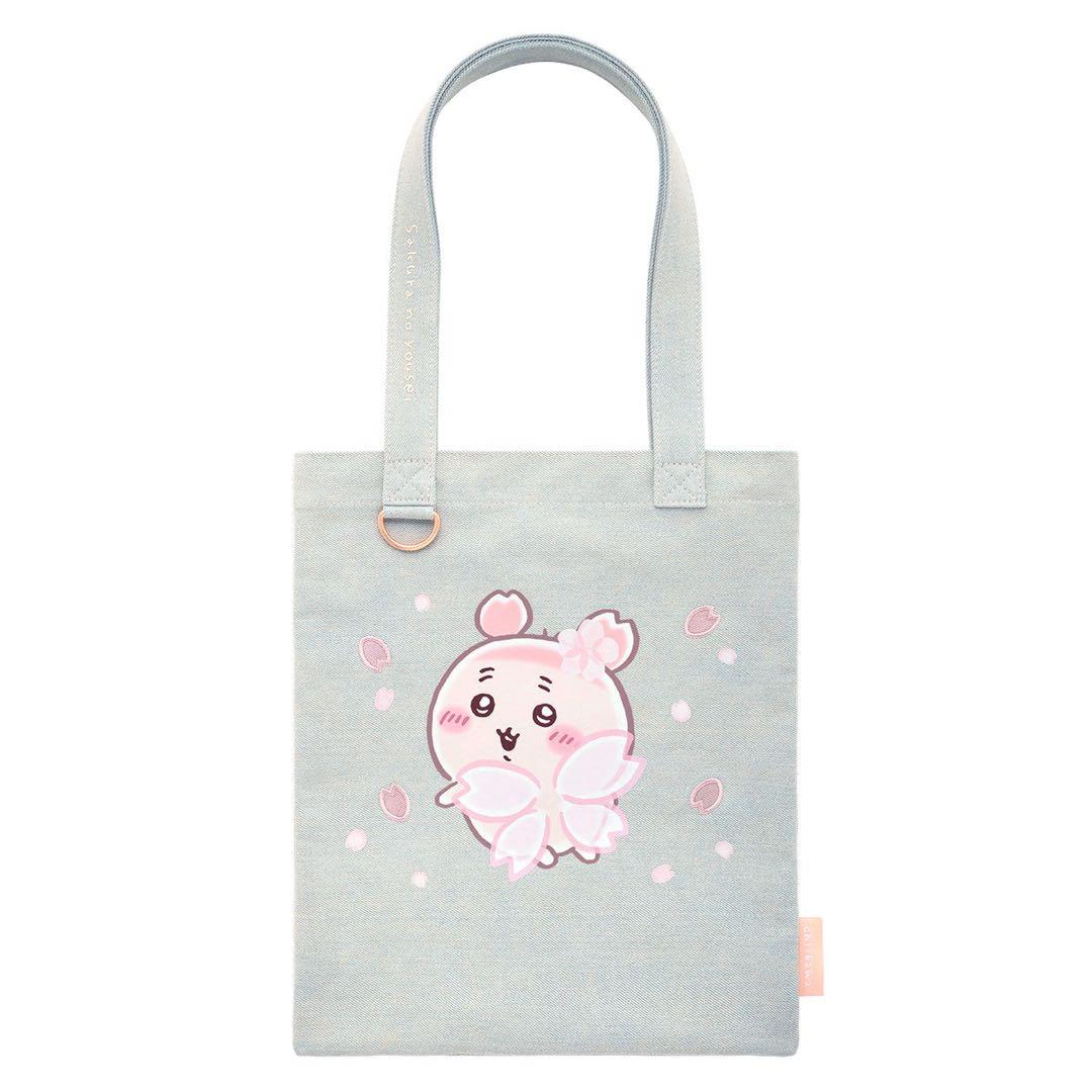 即日発送　ちいかわ 古本屋 さくらのようせいのデニムトートバッグ