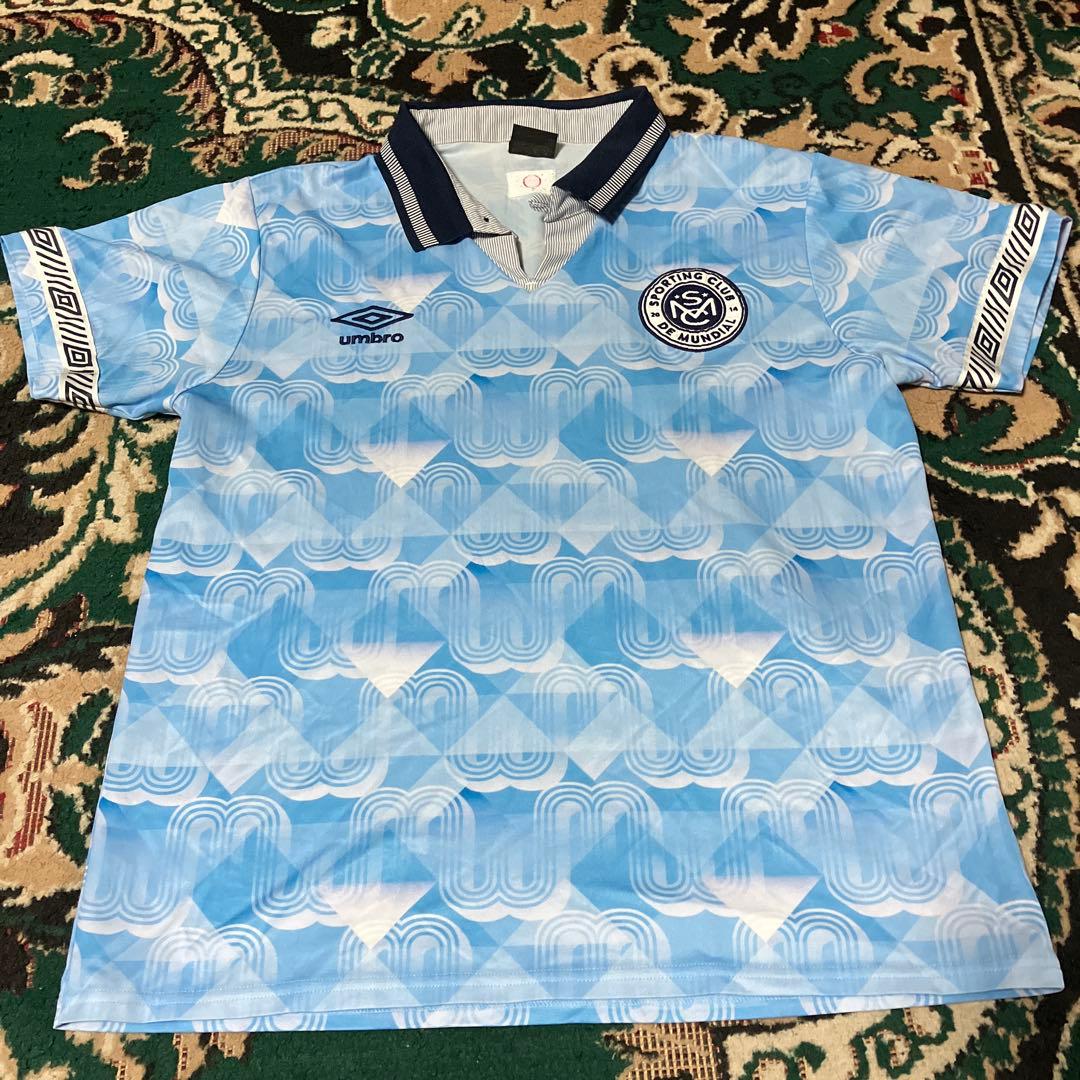 UMBRO x MUNDIAL アンブロ　L シャツ　ブルー