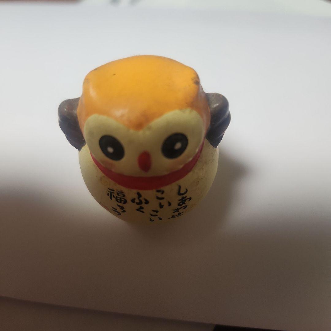 フクロウの置物 しあわせこいふく