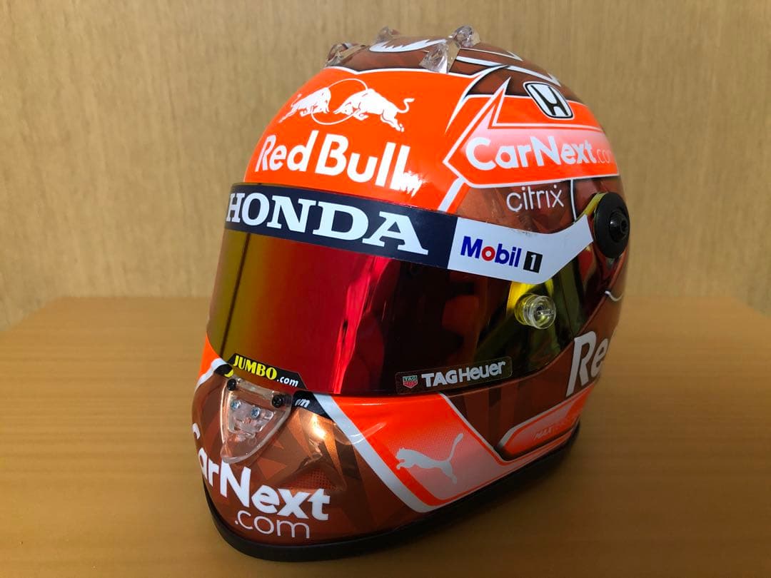 マックス・フェルスタッペン レッドブル1/2ヘルメット2021年ベルギーGP仕様