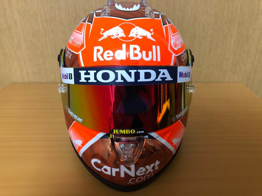 マックス・フェルスタッペン レッドブル1/2ヘルメット2021年ベルギーGP仕様