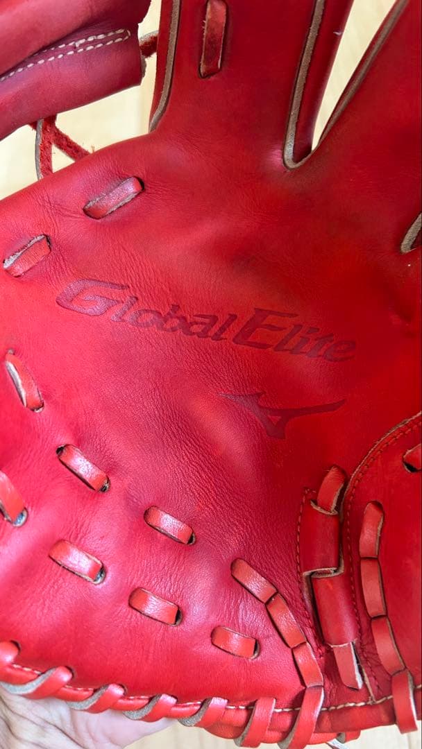 Global Elite 野球用グローブ 赤