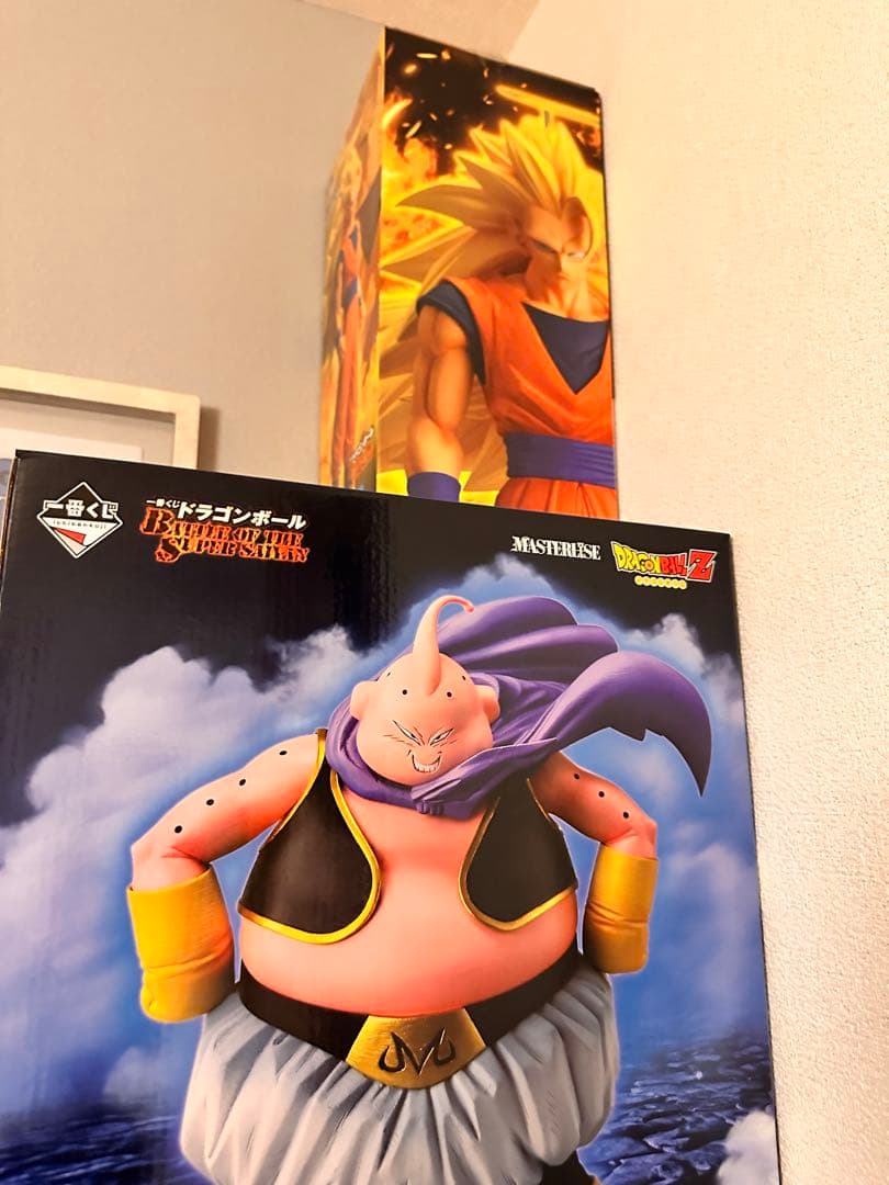 一番くじドラゴンボール フィギュア A賞超サイヤ人3孫悟空 魔人ブウ 開封