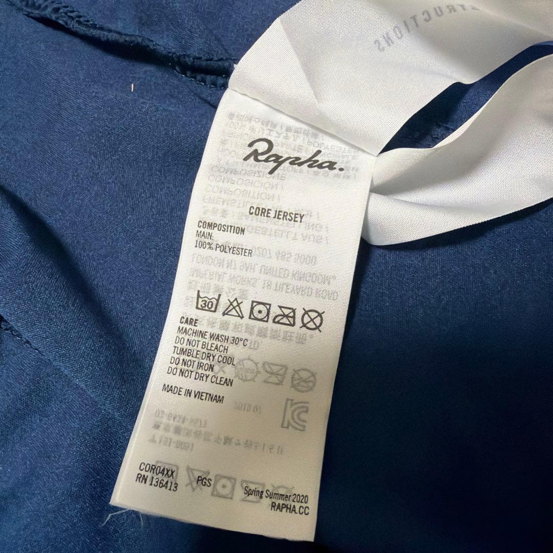 Rapha ネイビー 半袖サイクルジャージ　コア