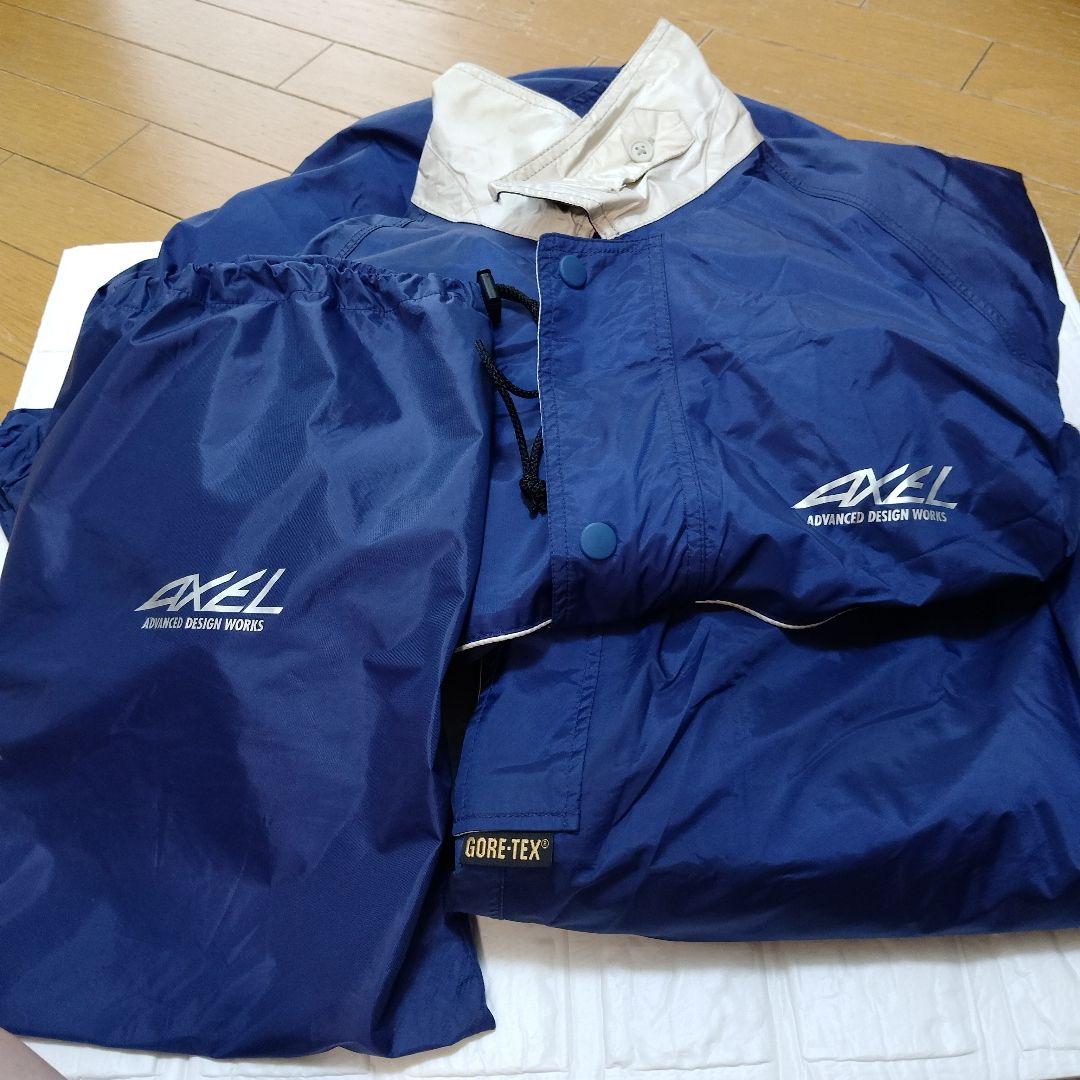 超美品　高級GORE-TEX 　AXELメンズゴルフレインウェアネイビー LL