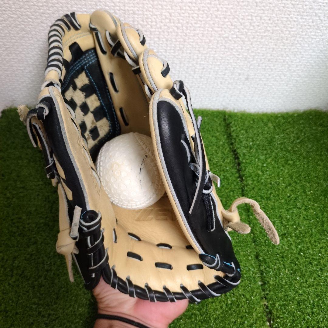 【即戦力】ゼット 軟式用　カラーグラブ ファインキャッチ 右投用