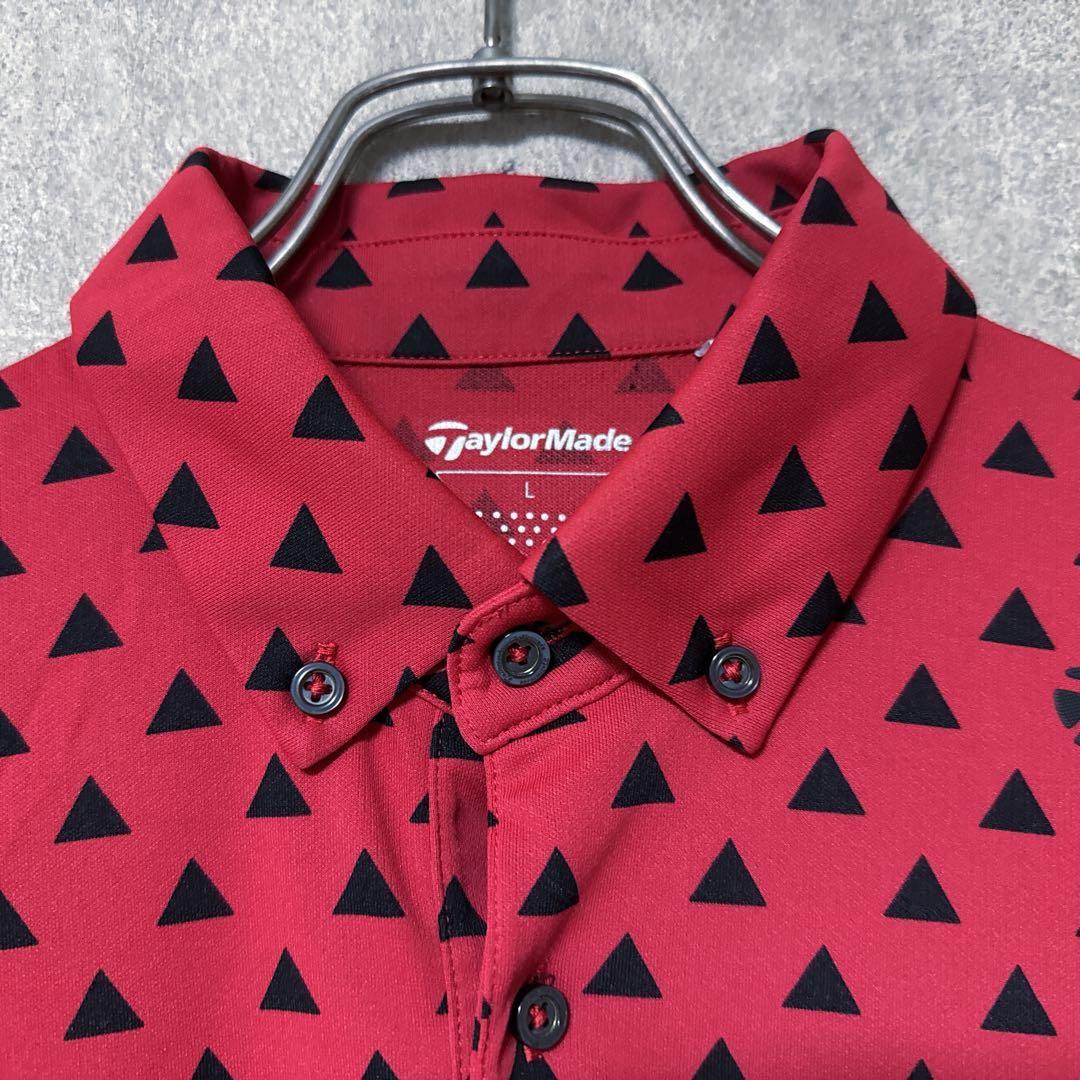 TaylorMade テーラーメイド トライアングル 総柄 半袖 ポロシャツ