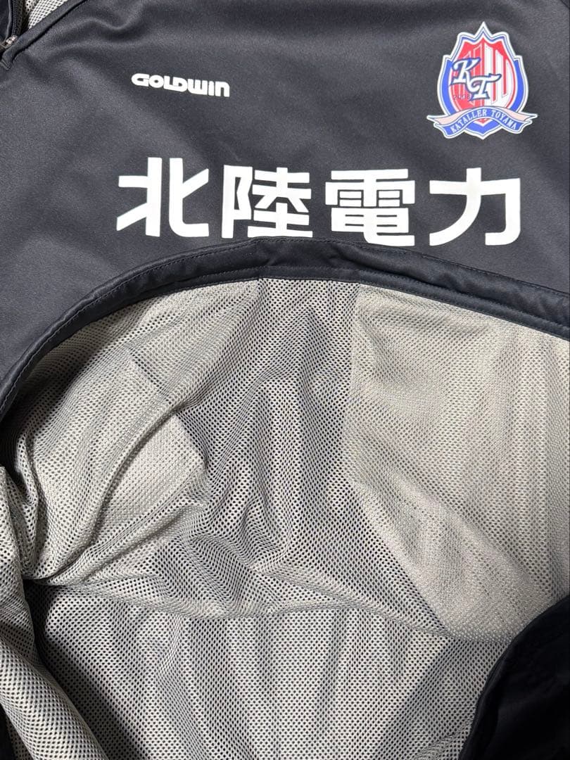 非売品カターレ富山スタッフ支給品ウインドブレーカー黒サイズL