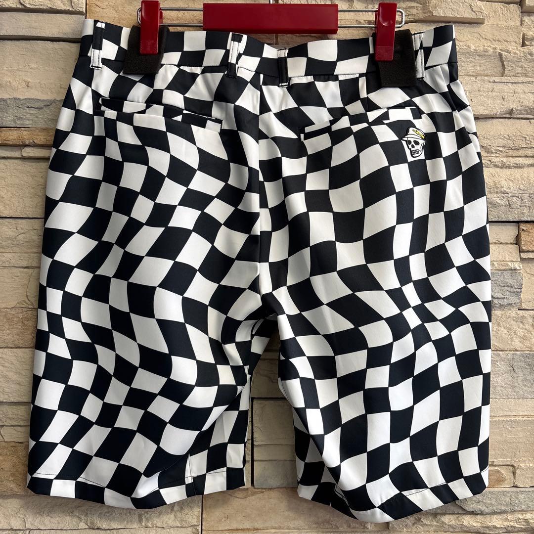 デヴァローゴルフ　ハーフパンツ　サイズXL チェッカーショートパンツ