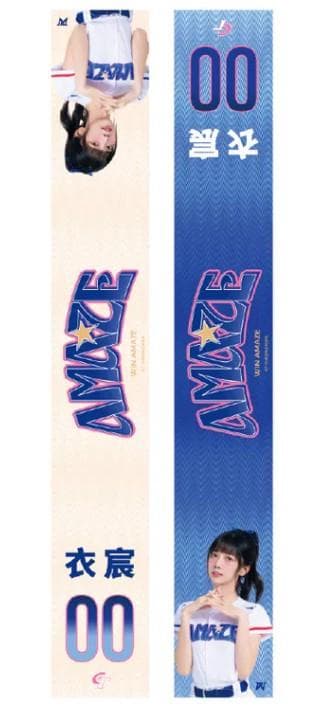 2026　WBC　00　衣宸　イーチェン　応援　両面昇華プリントスカーフ