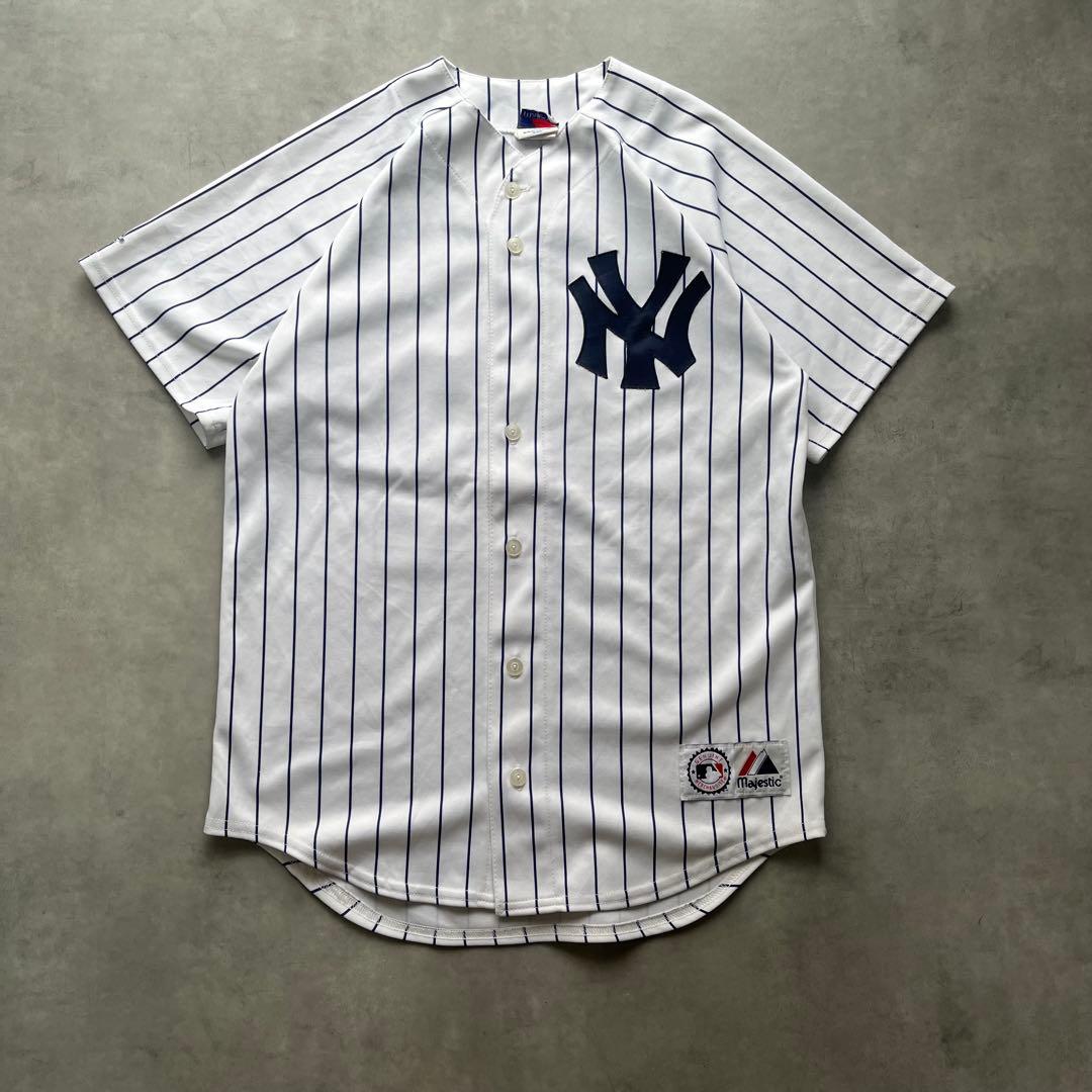 90s 00s usa製 Majestic MLB ヤンキース ユニフォーム