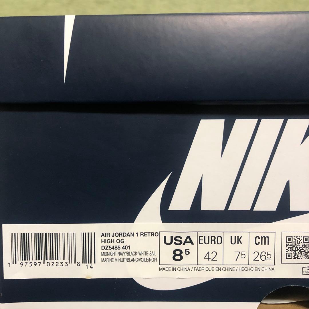 新品Nike Air Jordan 1 Midnight Navy 26.5cm