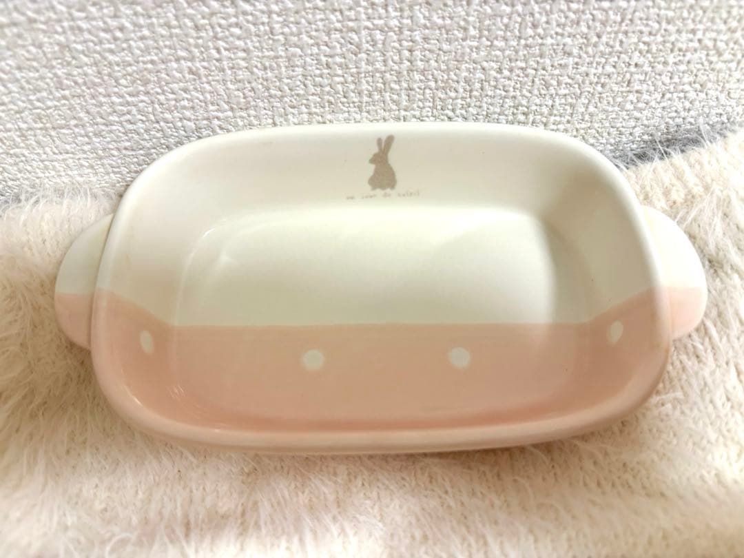 アンジュール　うさぎ　グラタン皿　リス　3点セット　食器　磁器　日本製