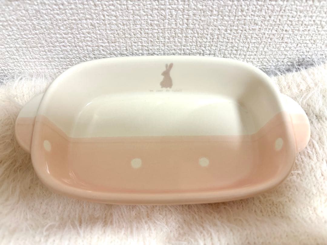 アンジュール　うさぎ　グラタン皿　リス　3点セット　食器　磁器　日本製