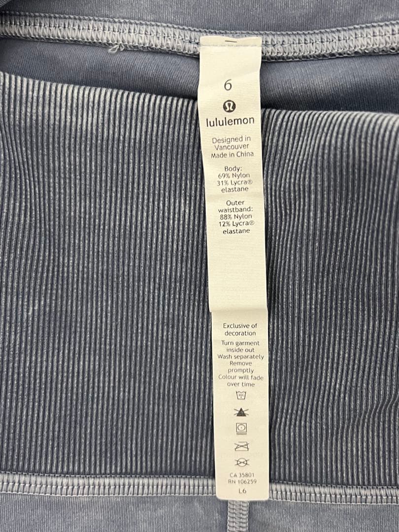 lululemon ヨガパンツ レア デニムカラー　6