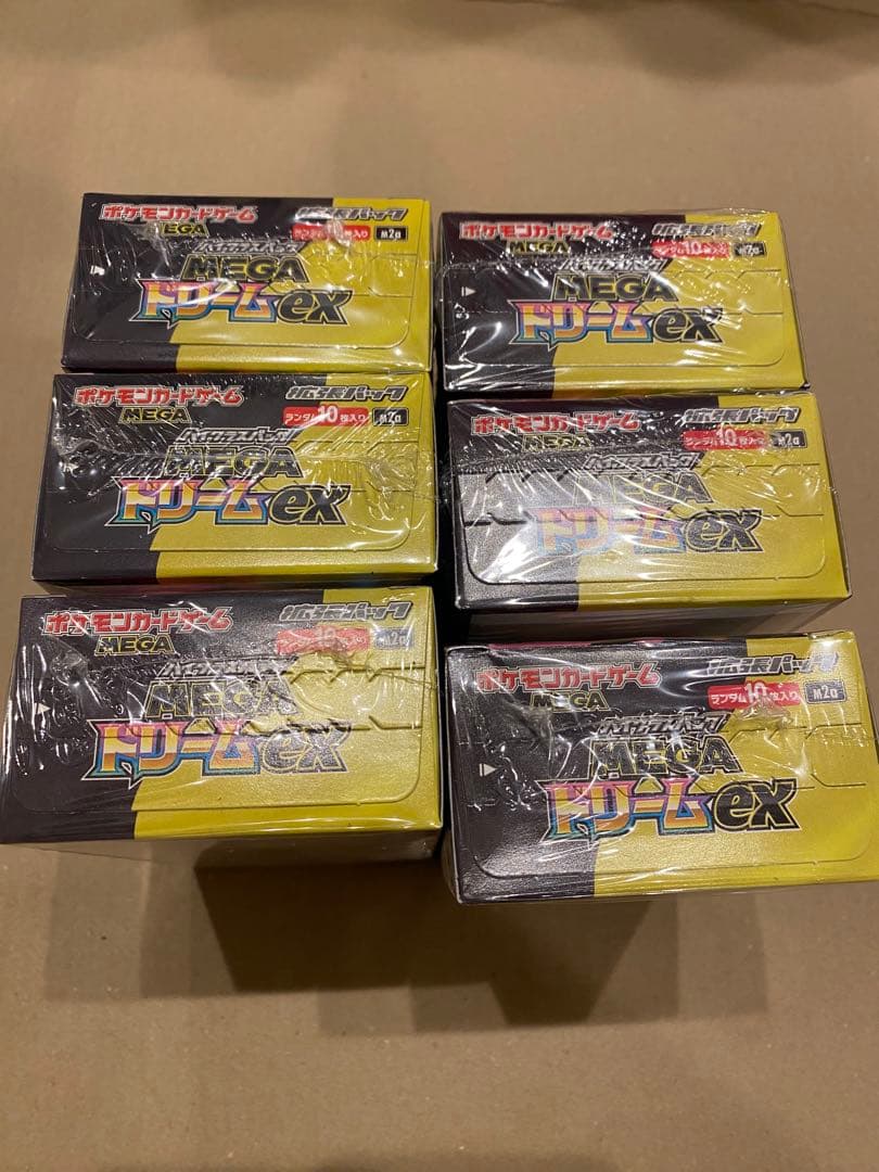 ポケモンカードゲーム MEGA ドリームEX 6個セットシュリンク付き