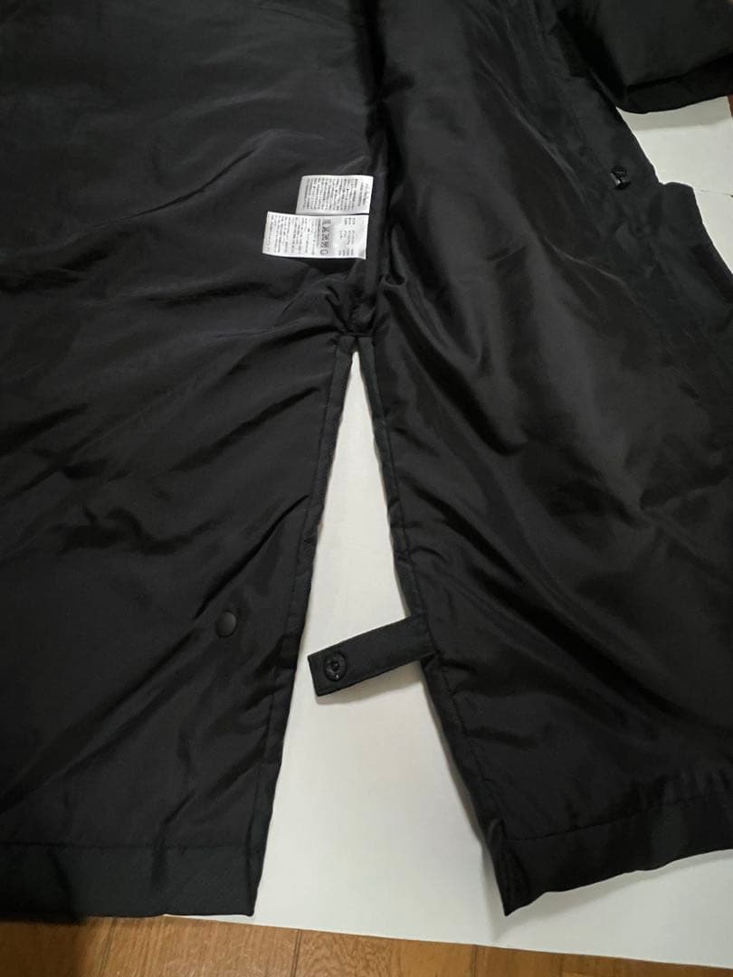 ★アディダス ダウン ベンチコート 黒 175cm男性着用