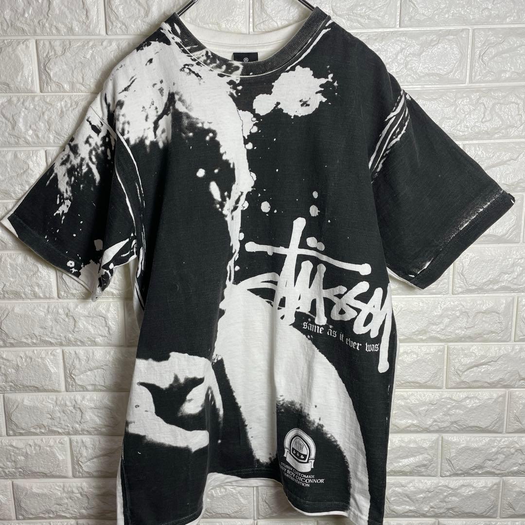 90's stussyステューシー/USA製・カスタムメイド/メンズTシャツ/M