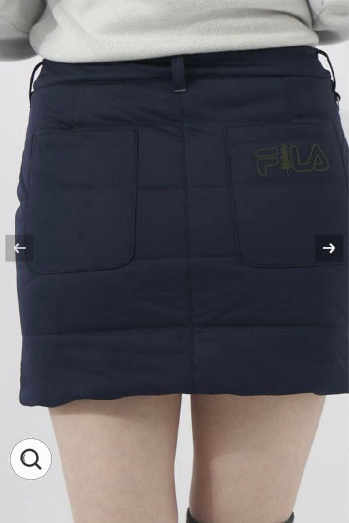 FILA ネイビー キルティング ベスト M
