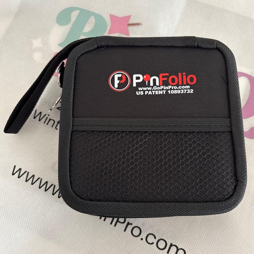 ピンバッジ 収納ケース ミニ PinFolio 海外 ピントレ ポーチ