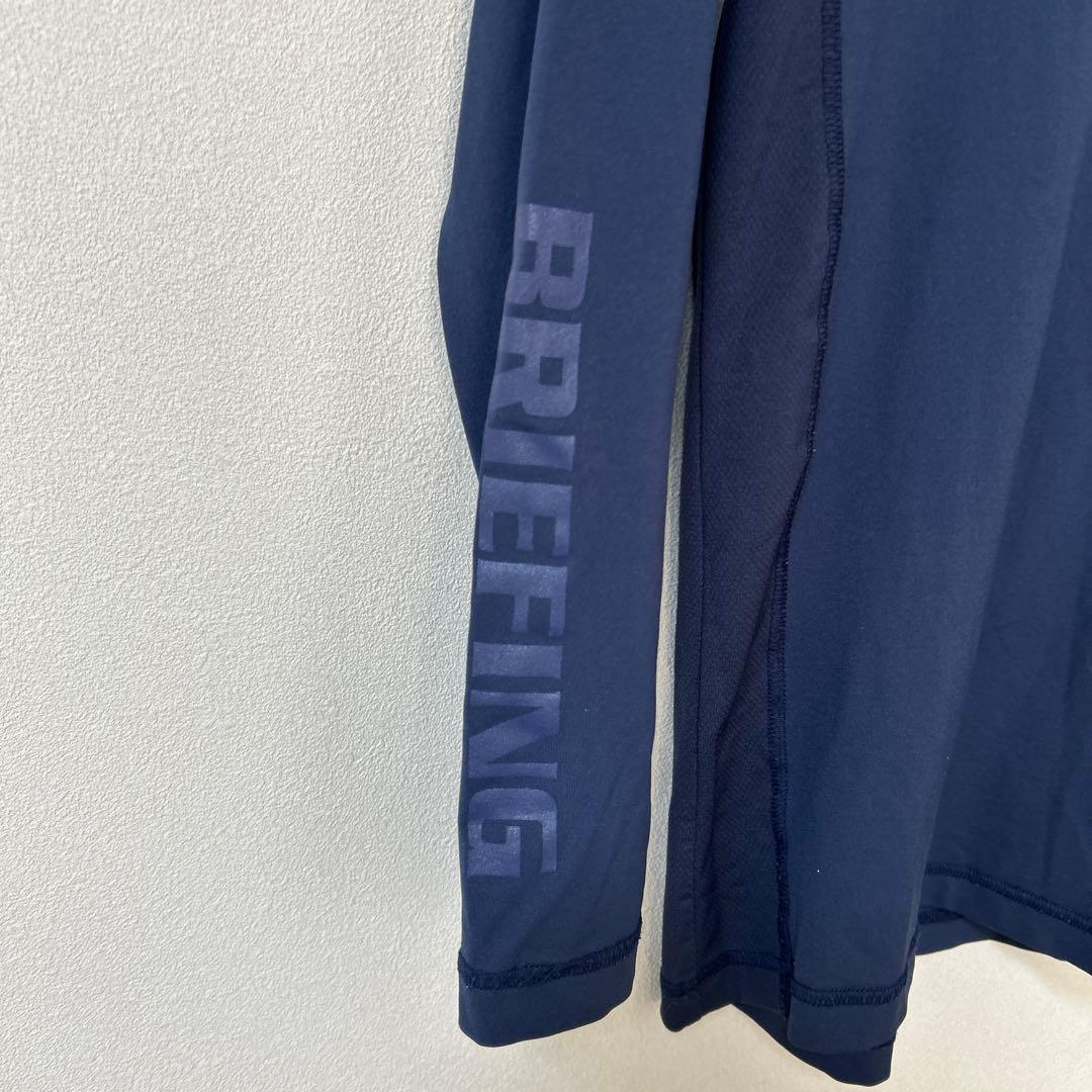 BRIEFING ブリーフィング：長袖インナーTシャツ ロゴプリント