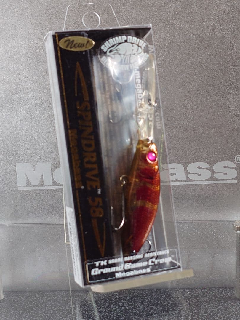 メガバス スピンドライブ58 シュリンプD 初回N クローフィッシュ 新品未開封