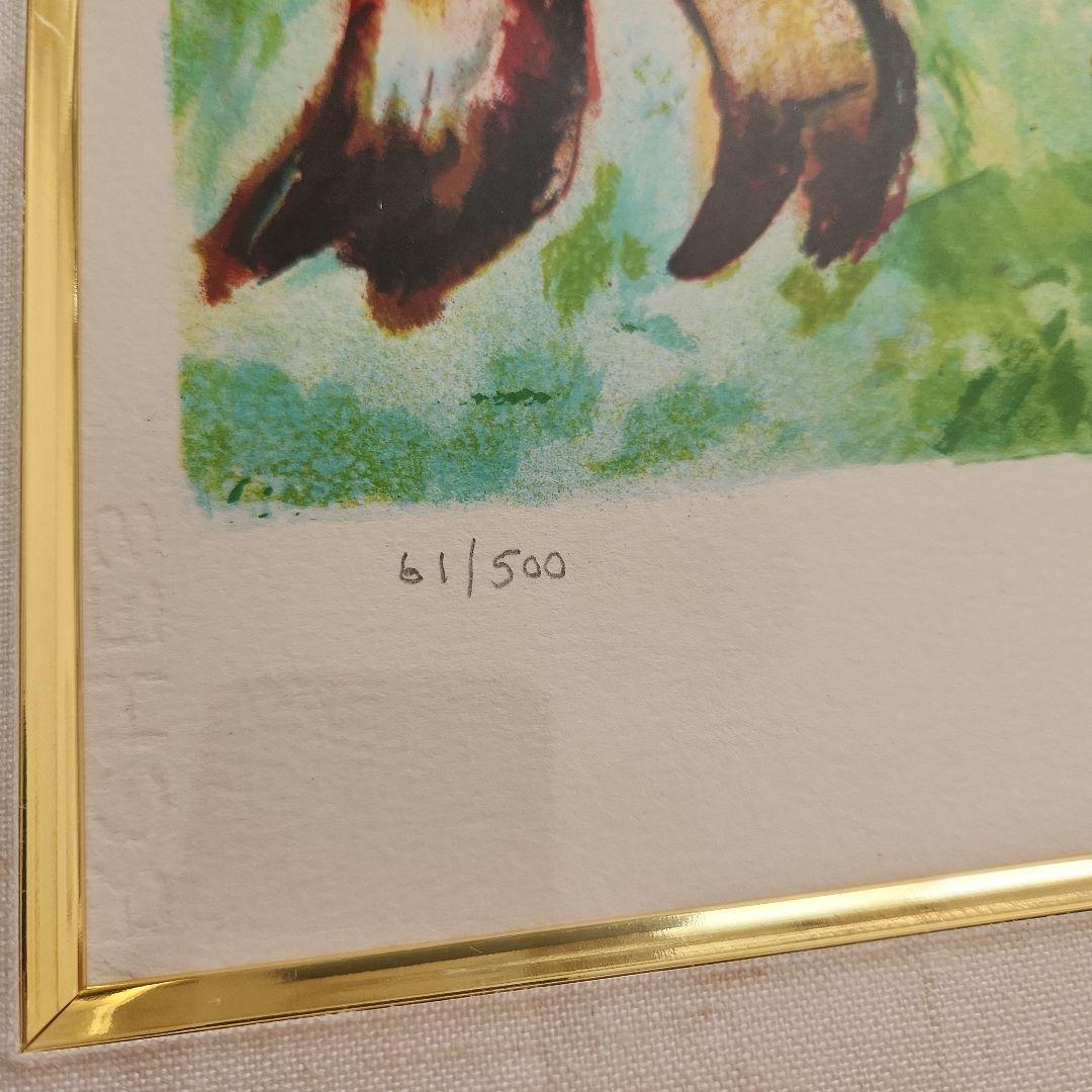 Marc Chagall 水彩画 リトグラフ　約107cm x 94cm