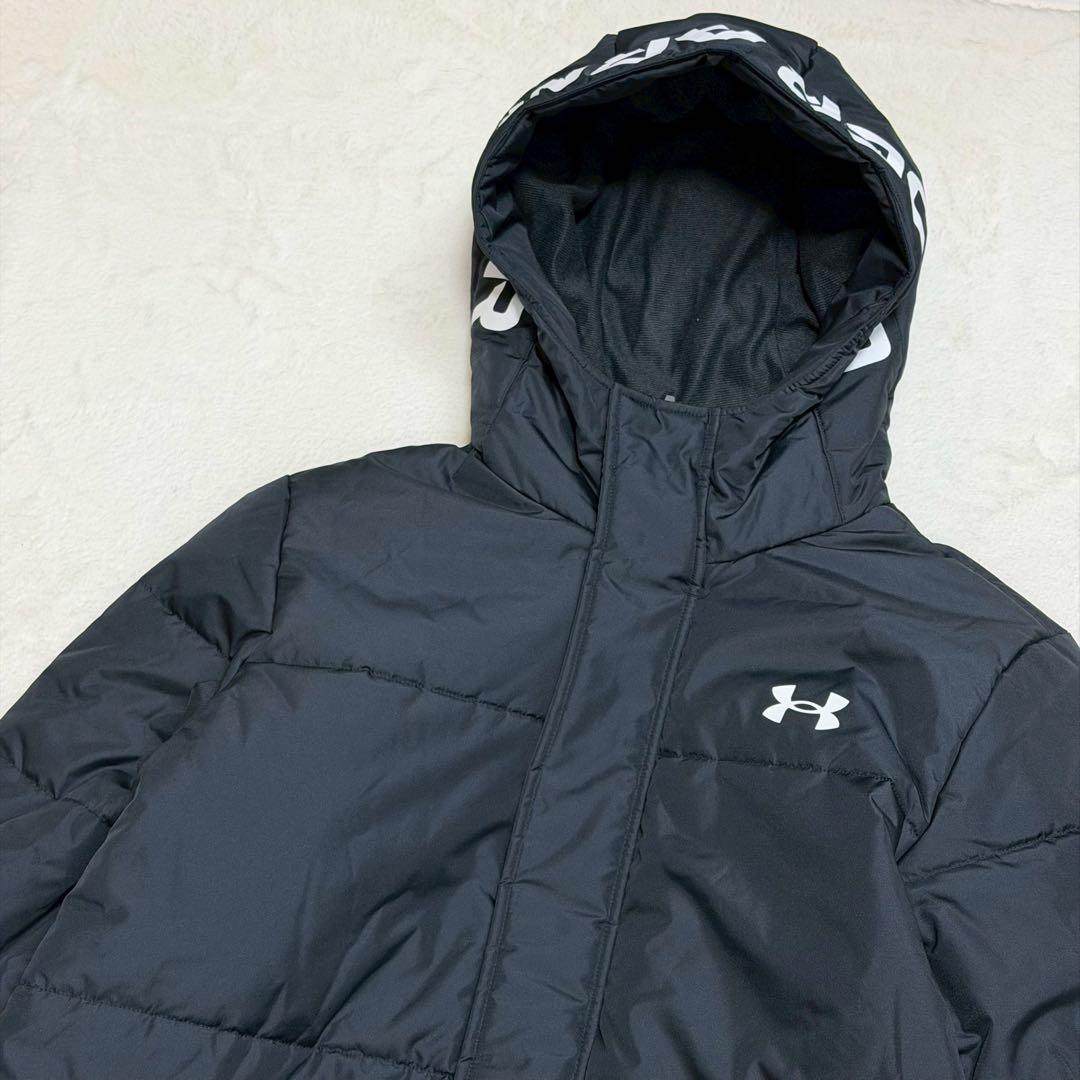 新品 XL UNDER ARMOUR ベンチコート 洗える　ロゴ 着丈121cm