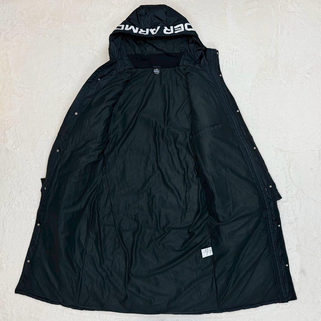 新品 XL UNDER ARMOUR ベンチコート 洗える　ロゴ 着丈121cm
