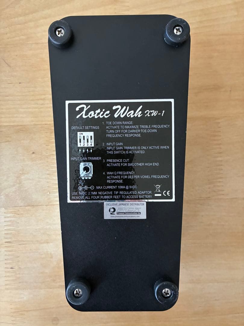 Xotic Wah XW-1 EWS WAH BOARD SPECIAL付き