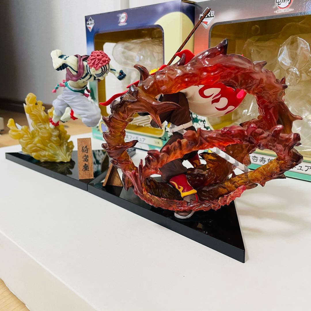 一番くじ 鬼滅の刃黎明に刃を持て B賞　獄杏寿郎　C賞　猗高座　フィギュアセット