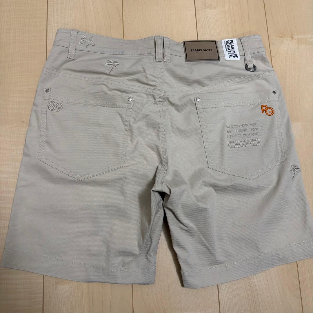 パーリーゲイツロゴ入り ベージュ ショートパンツ