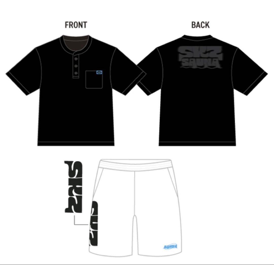 stray kids tシャツ ハーフパンツ セットアップ サウナ 新品