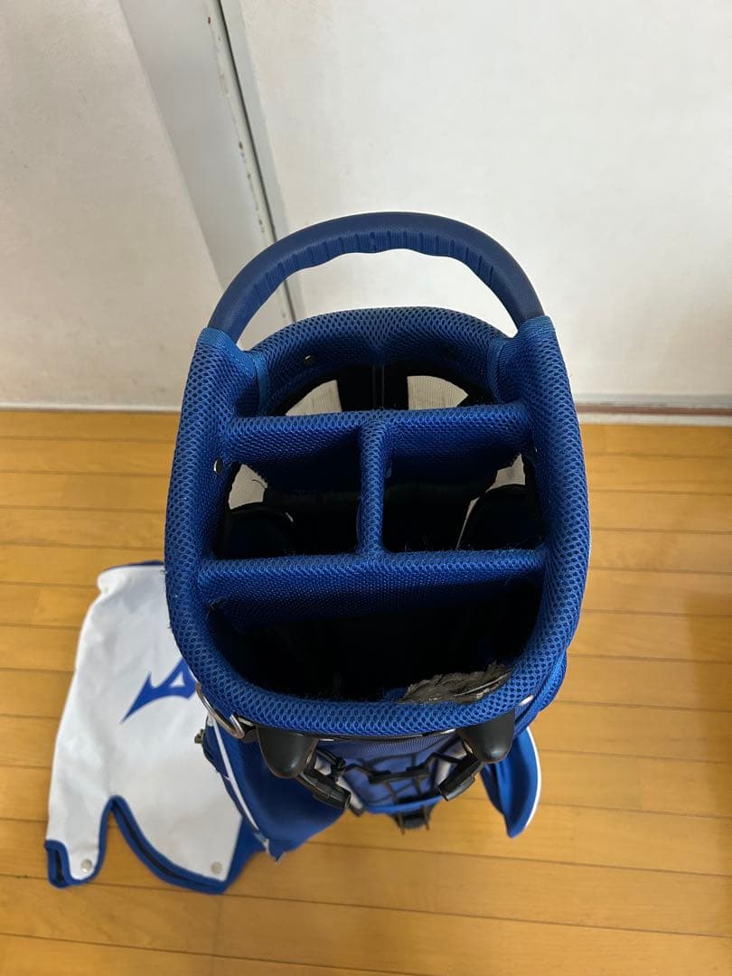 中古訳あり格安　Mizuno スタンド式キャディバッグ ヘッドカバー付き