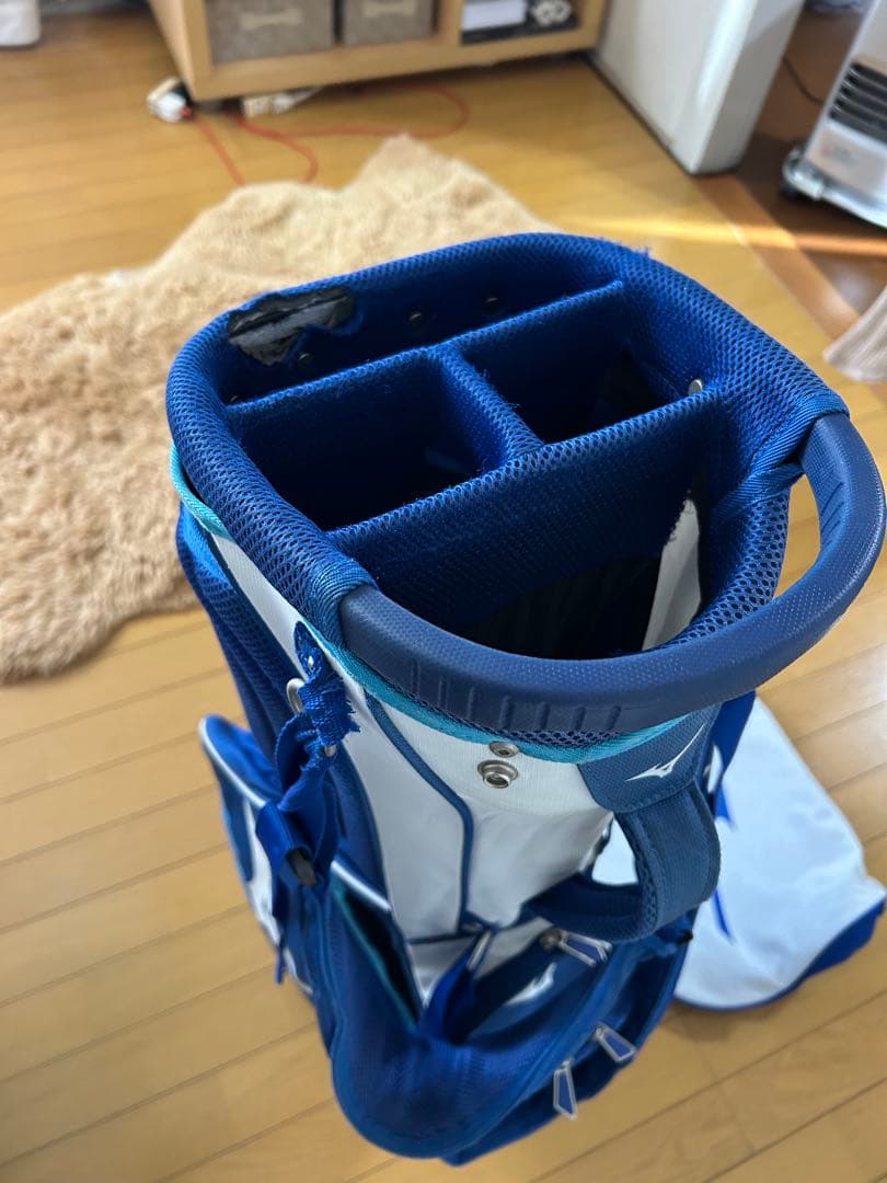 中古訳あり格安　Mizuno スタンド式キャディバッグ ヘッドカバー付き