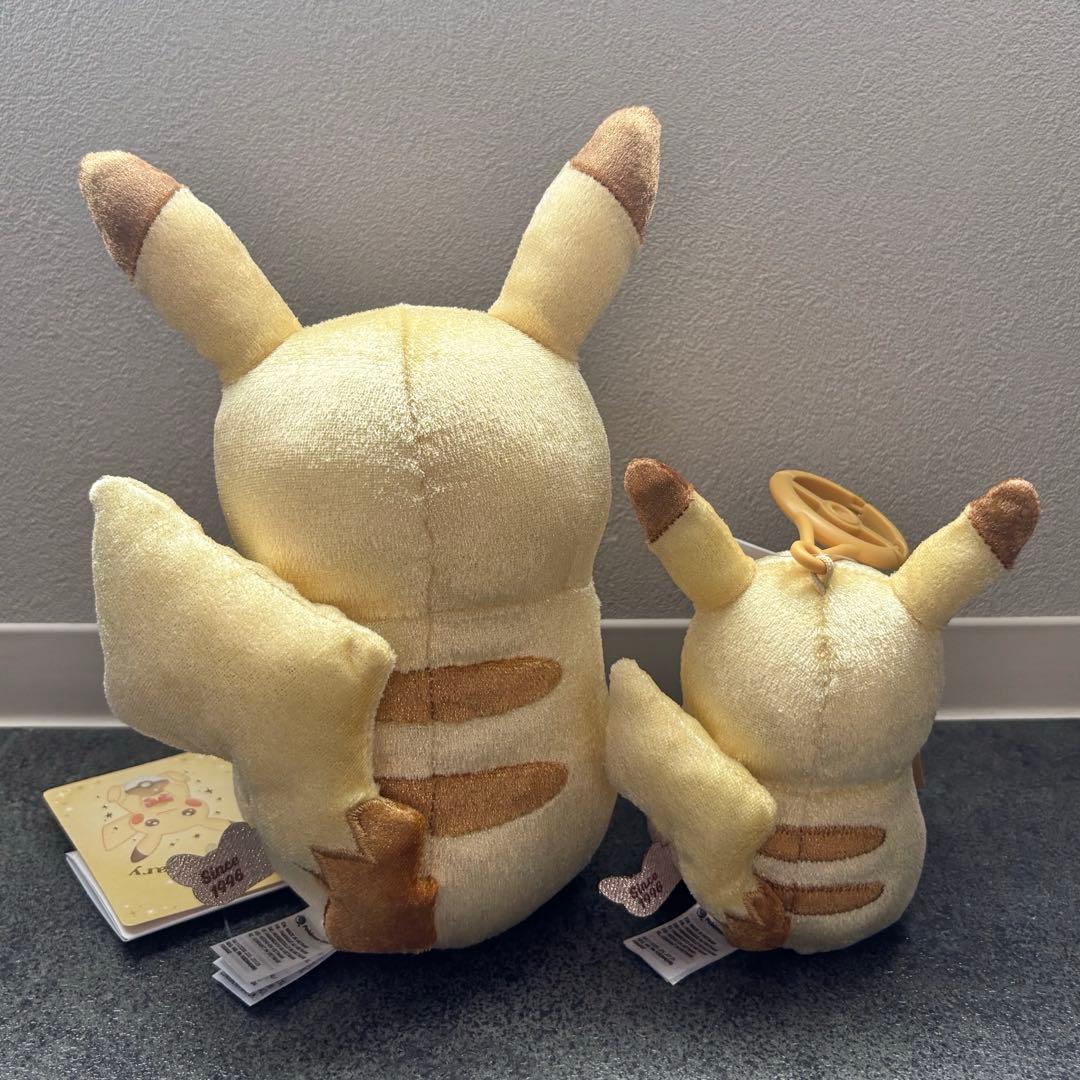 【2点セット】お顔厳選ピカピカ！ピカチュウ 30周年記念 ぬいぐるみ＆マスコット