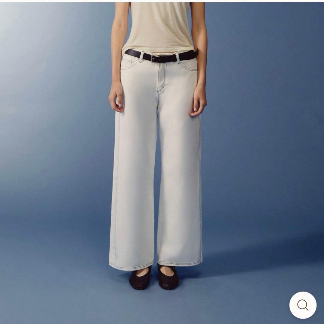 Always Wonder デニムパンツ 白 ワイドパンツ 美品 希少 タイ