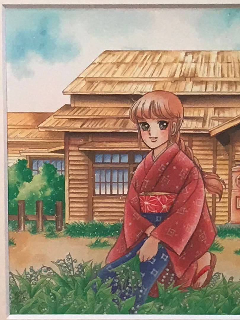 いがらしゆみこ　「明日萌・春」　ジークレー　直筆サイン・エディション有り