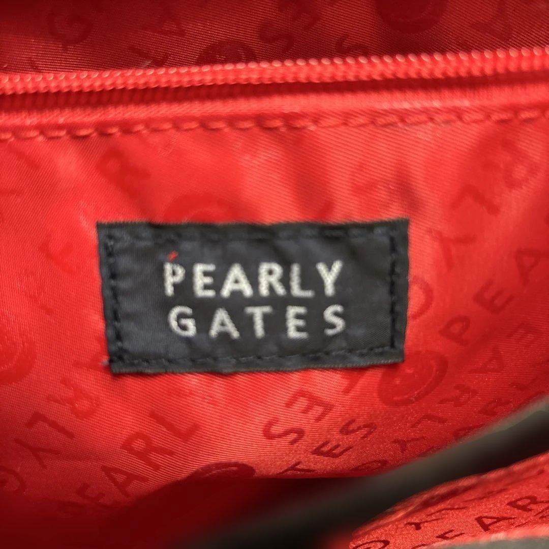 PEARLY GATES パーリーゲイツ　ショルダーバッグ　黒Xレッド