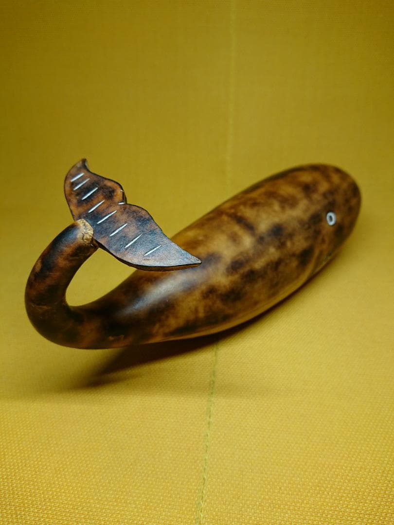 【美品】サカナ　クジラ　オブジェ　置物　インテリア　工芸品　美術品　A3314
