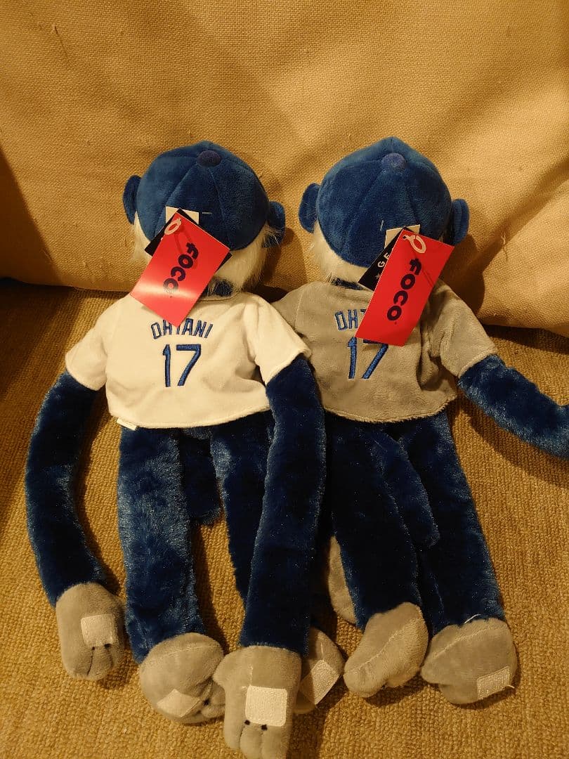 FOCO 大谷 ドジャース ラリーモンキー ホーム＆ビジター 新品未使用 ２体