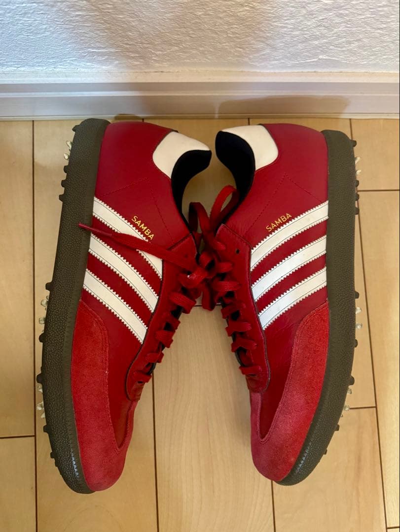 adidas Samba アディダス　サンバ　赤　ゴルフシューズ　27.5