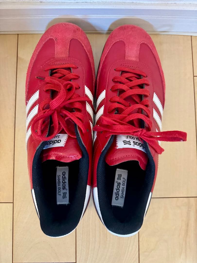 adidas Samba アディダス　サンバ　赤　ゴルフシューズ　27.5