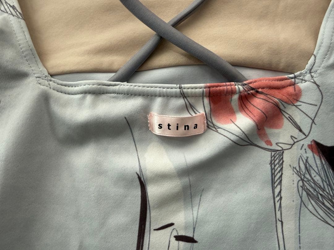 stina スティナ レオタード 花柄 サイズM