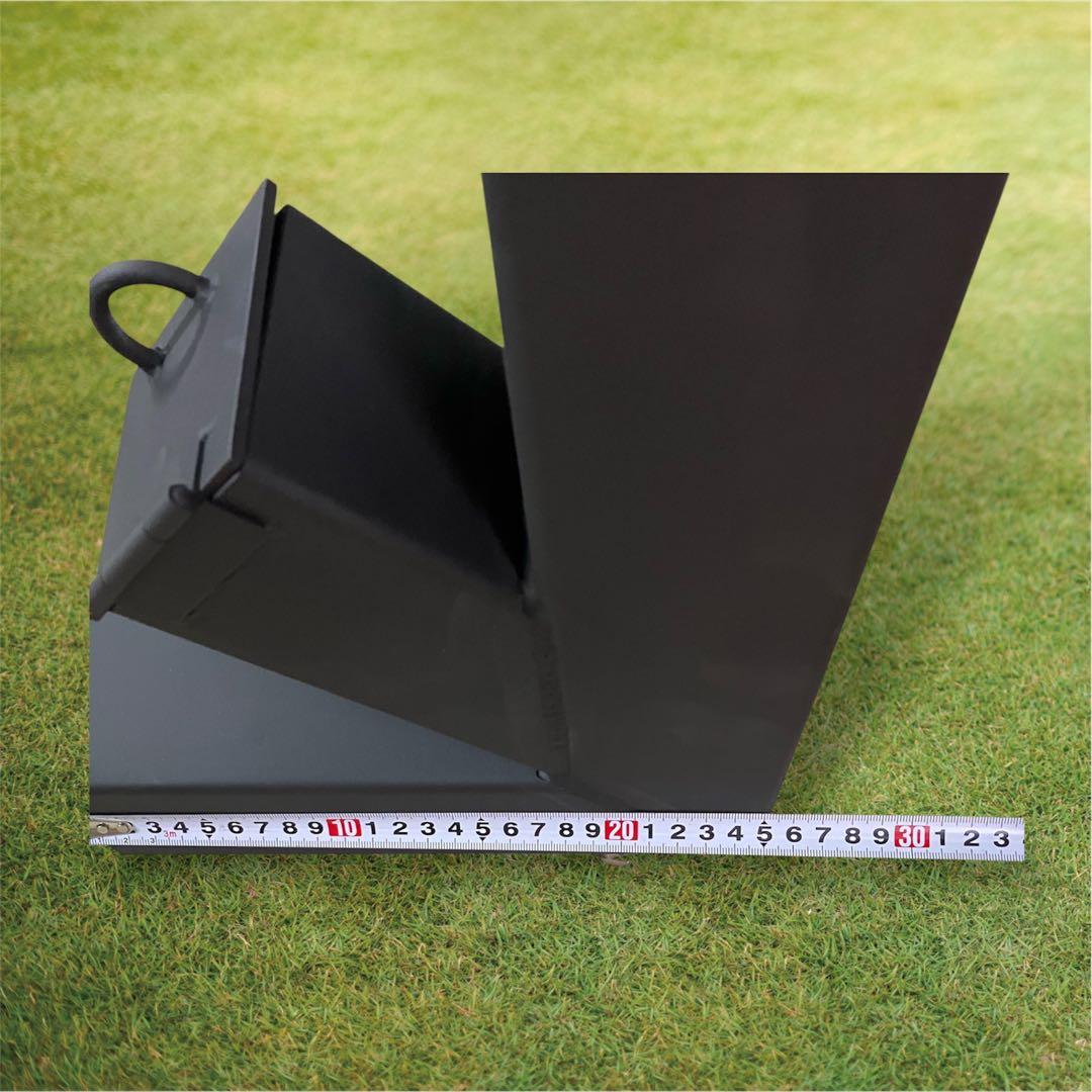 ロケットストーブ　キャンプ　五徳取り外し可能　　灰かき棒付き　受注生産商品