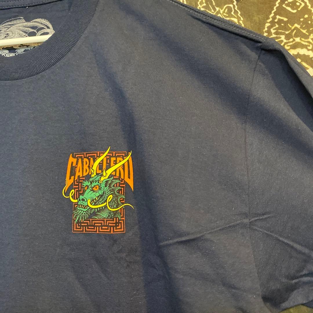 POWELLPERALT メンズスケートTシャツ ネイビー　Lサイズ